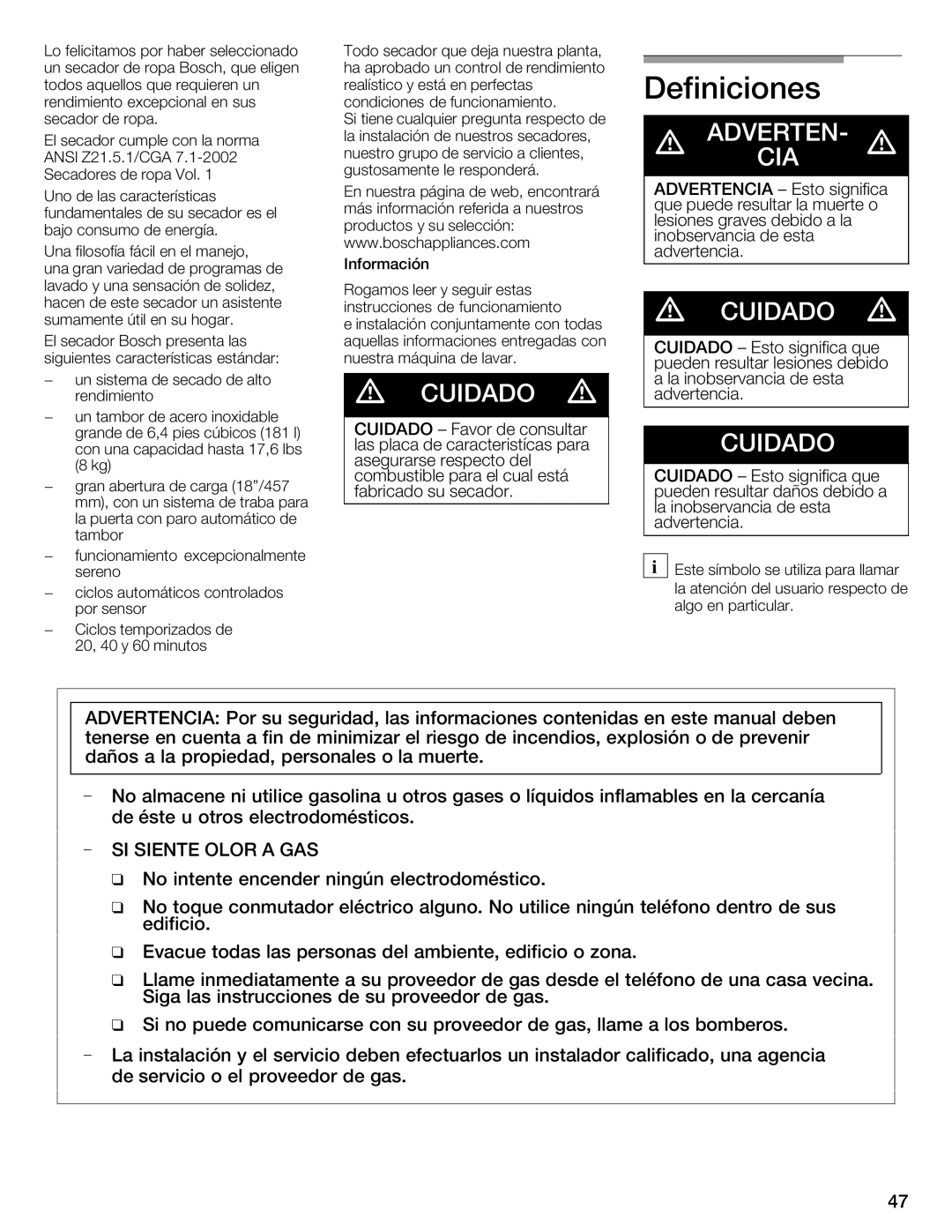 Bosch Appliances WTMC1501UC installation instructions 