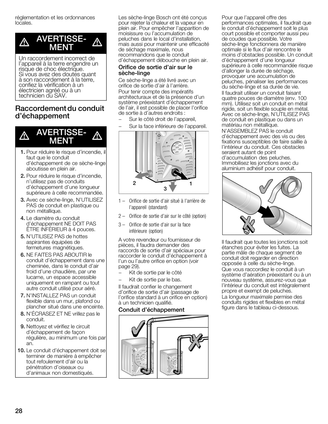 Bosch Appliances WTMC332SCN, WTMC332SUS, WTMC3321US, WTMC3321CN installation instructions 