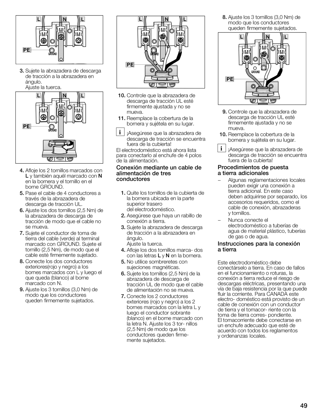 Bosch Appliances WTMC332SUS, WTMC332SCN, WTMC3321US, WTMC3321CN installation instructions 