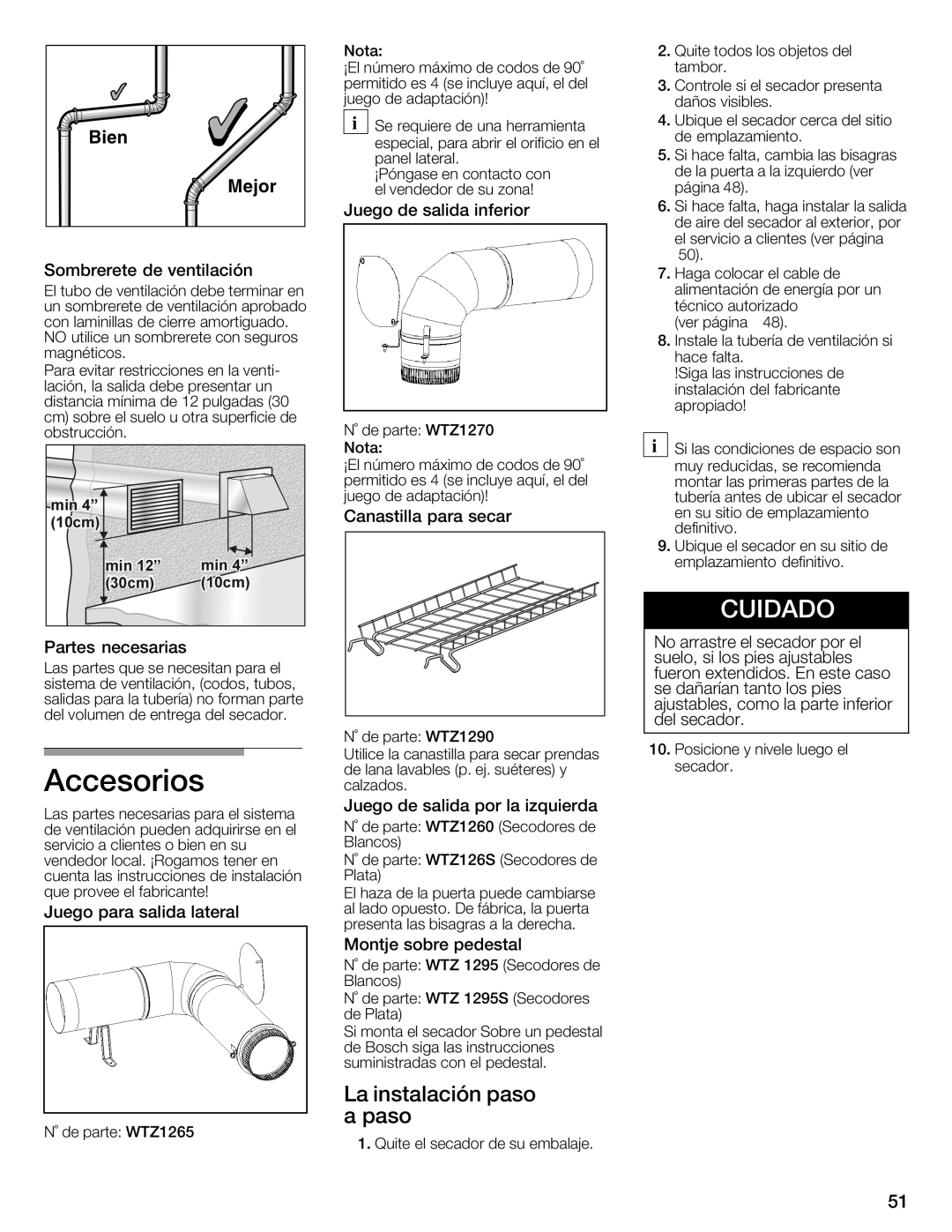 Bosch Appliances WTMC3321CN, WTMC332SCN, WTMC332SUS, WTMC3321US installation instructions 