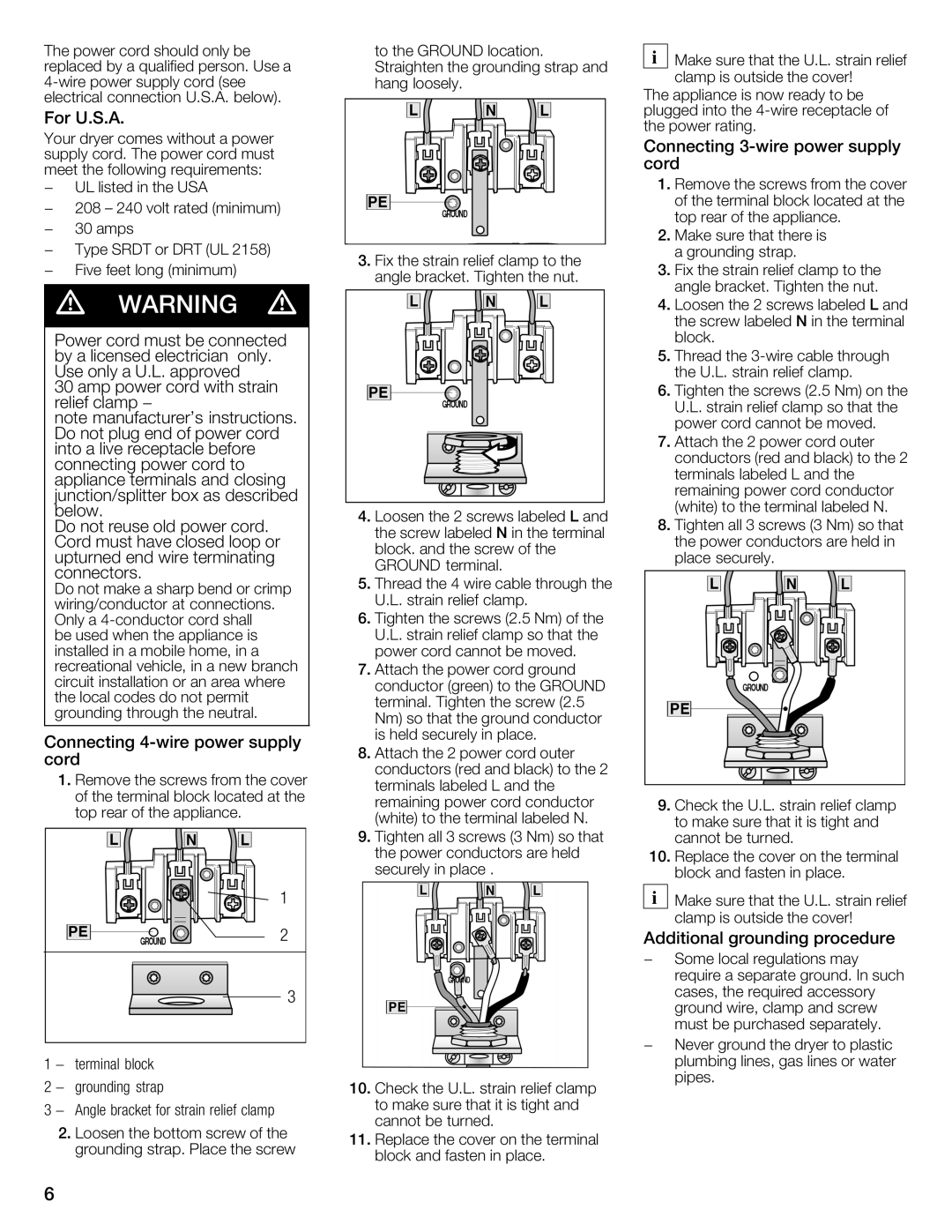 Bosch Appliances WTMC3321US, WTMC332SCN, WTMC332SUS, WTMC3321CN installation instructions 