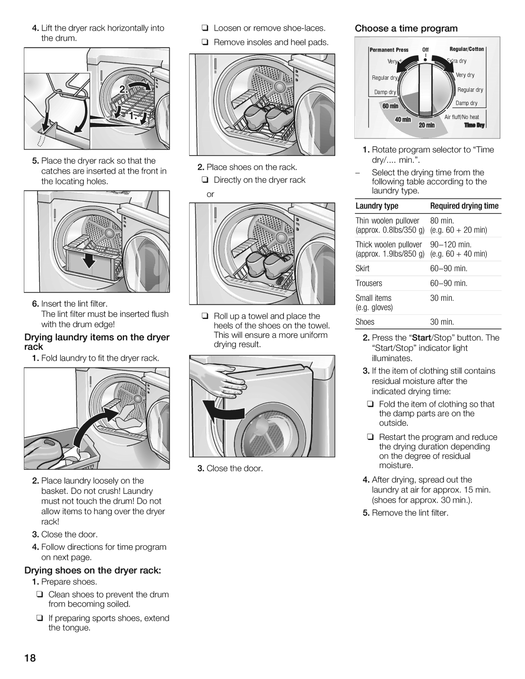 Bosch Appliances WTMC352SUC, WTMC3521UC installation instructions Laundry type 