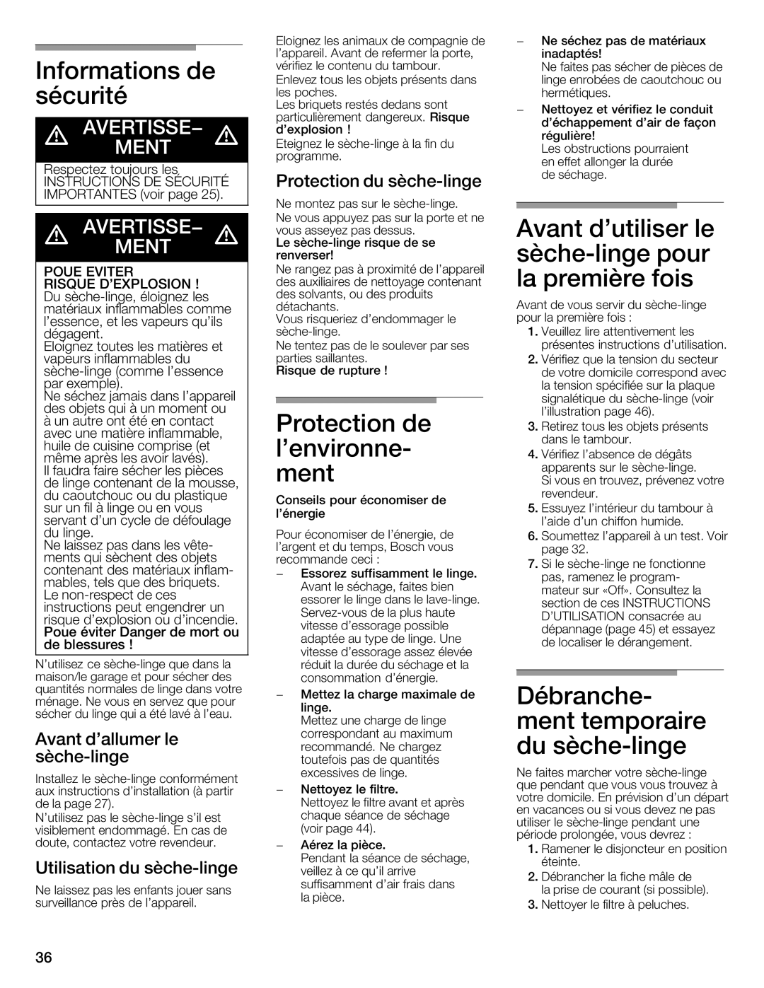 Bosch Appliances WTMC6321US, WTMC6321CN installation instructions 