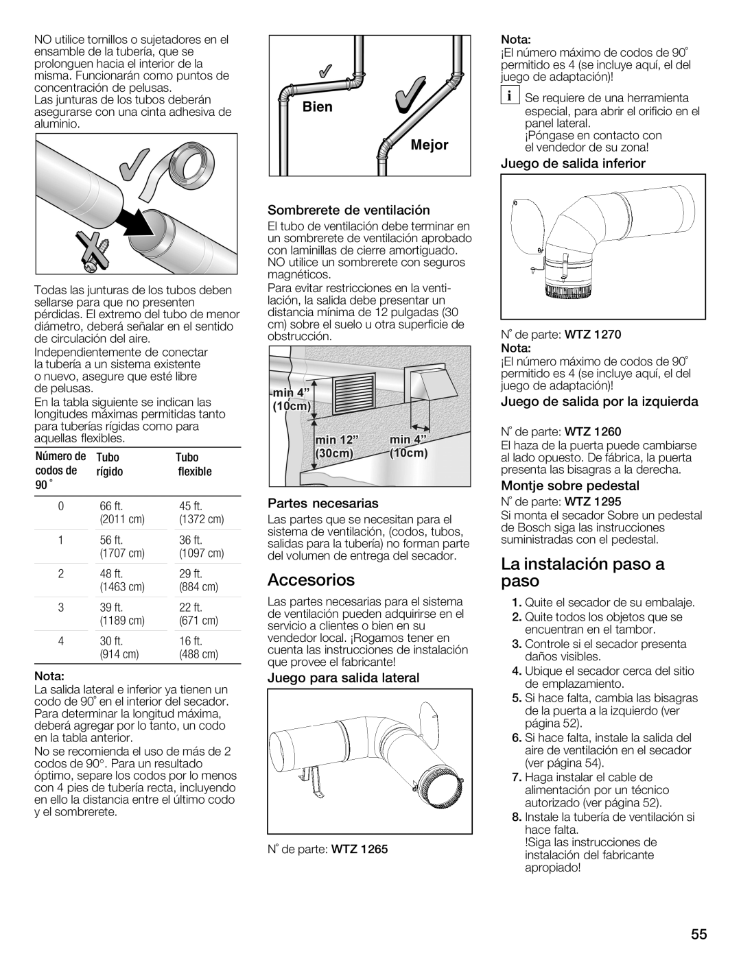 Bosch Appliances WTMC6321CN, WTMC6321US installation instructions 