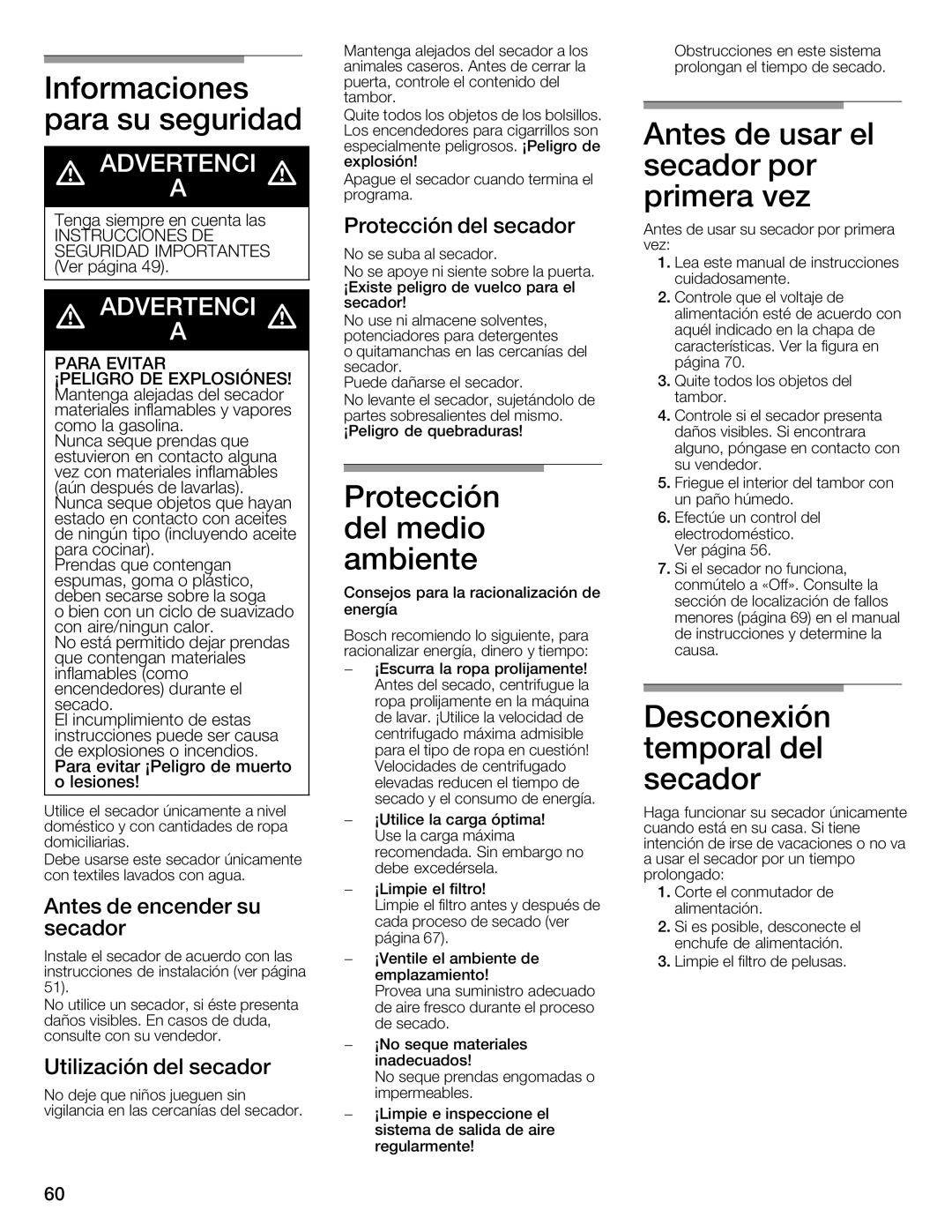 Bosch Appliances WTMC6321US, WTMC6321CN installation instructions 