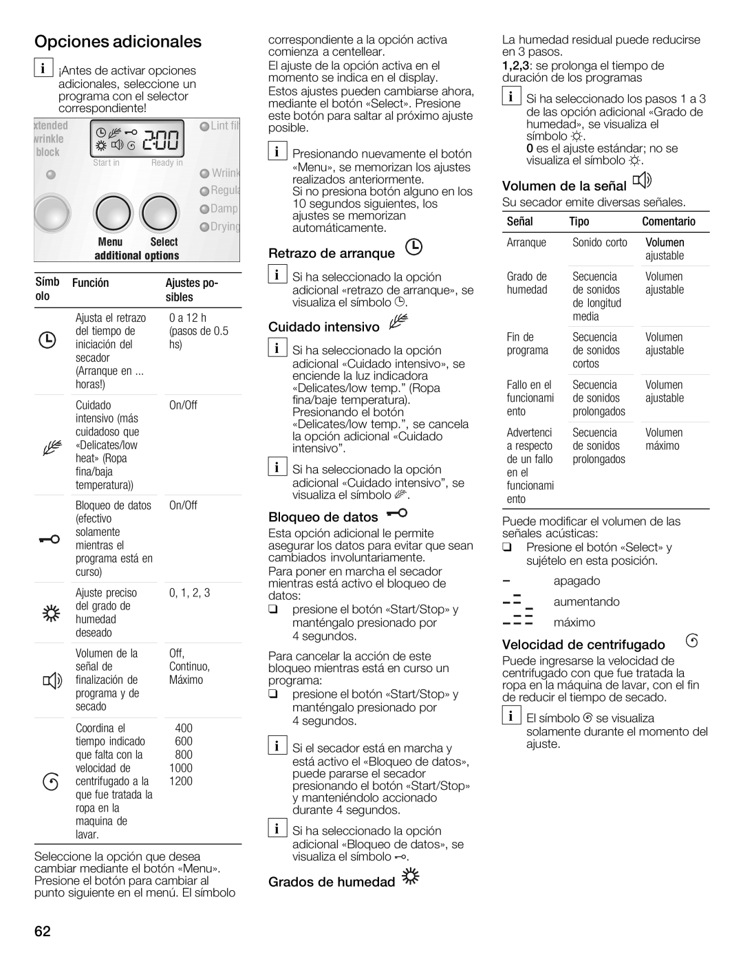 Bosch Appliances WTMC6321US, WTMC6321CN installation instructions Volumen 