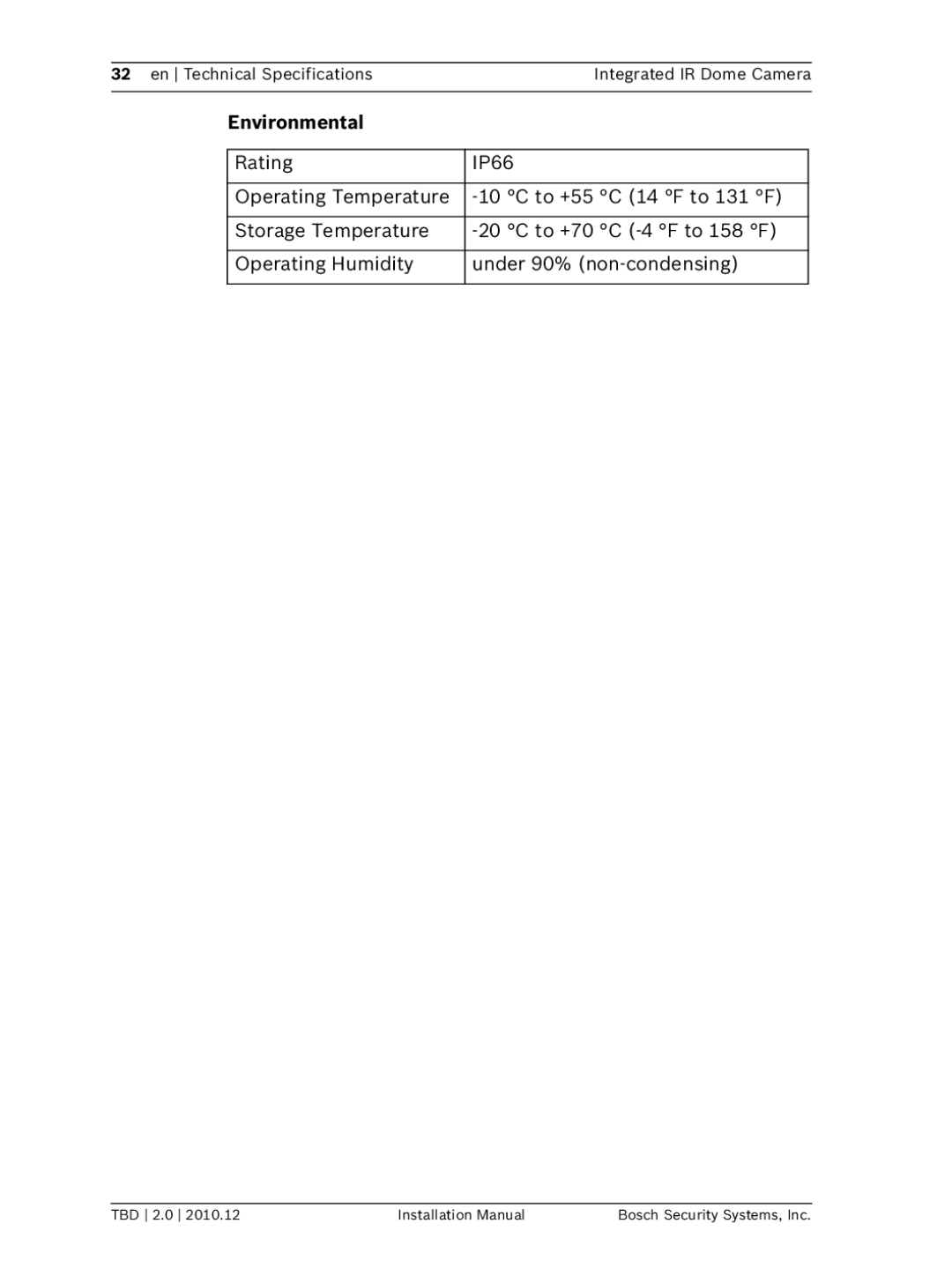 Bosch Appliances WZ45 installation manual Environmental 