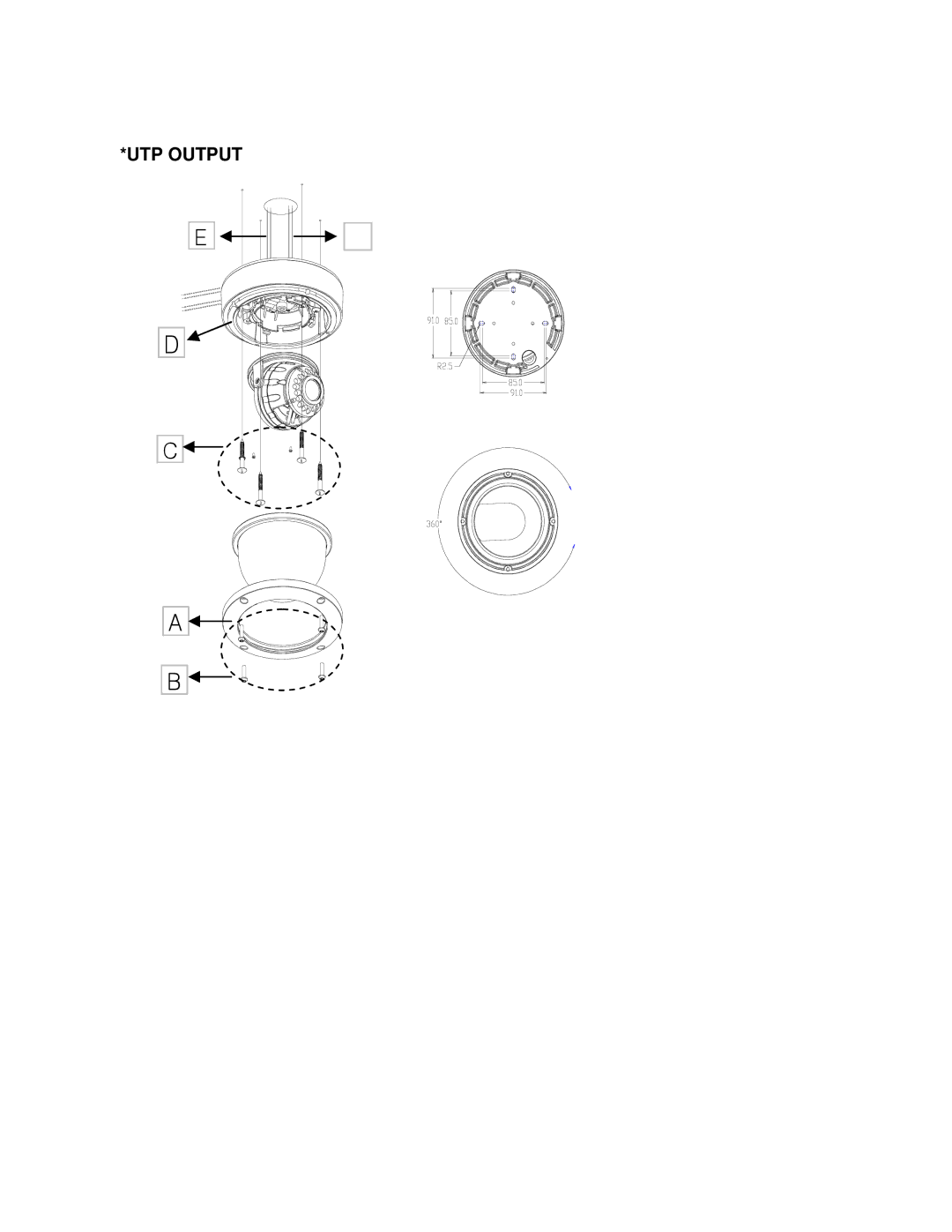 Bosch Appliances WZ45N instruction manual UTP Output 