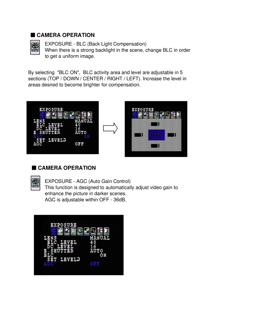 Bosch Appliances WZ45N instruction manual Camera Operation 