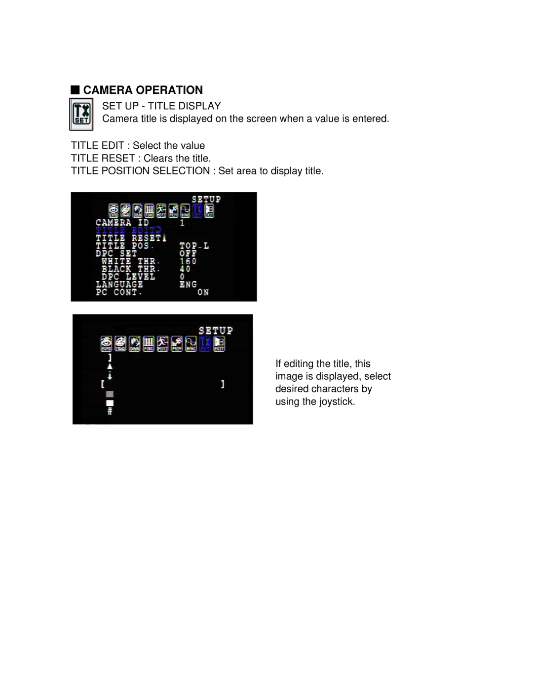 Bosch Appliances WZ45N instruction manual SET UP Title Display 