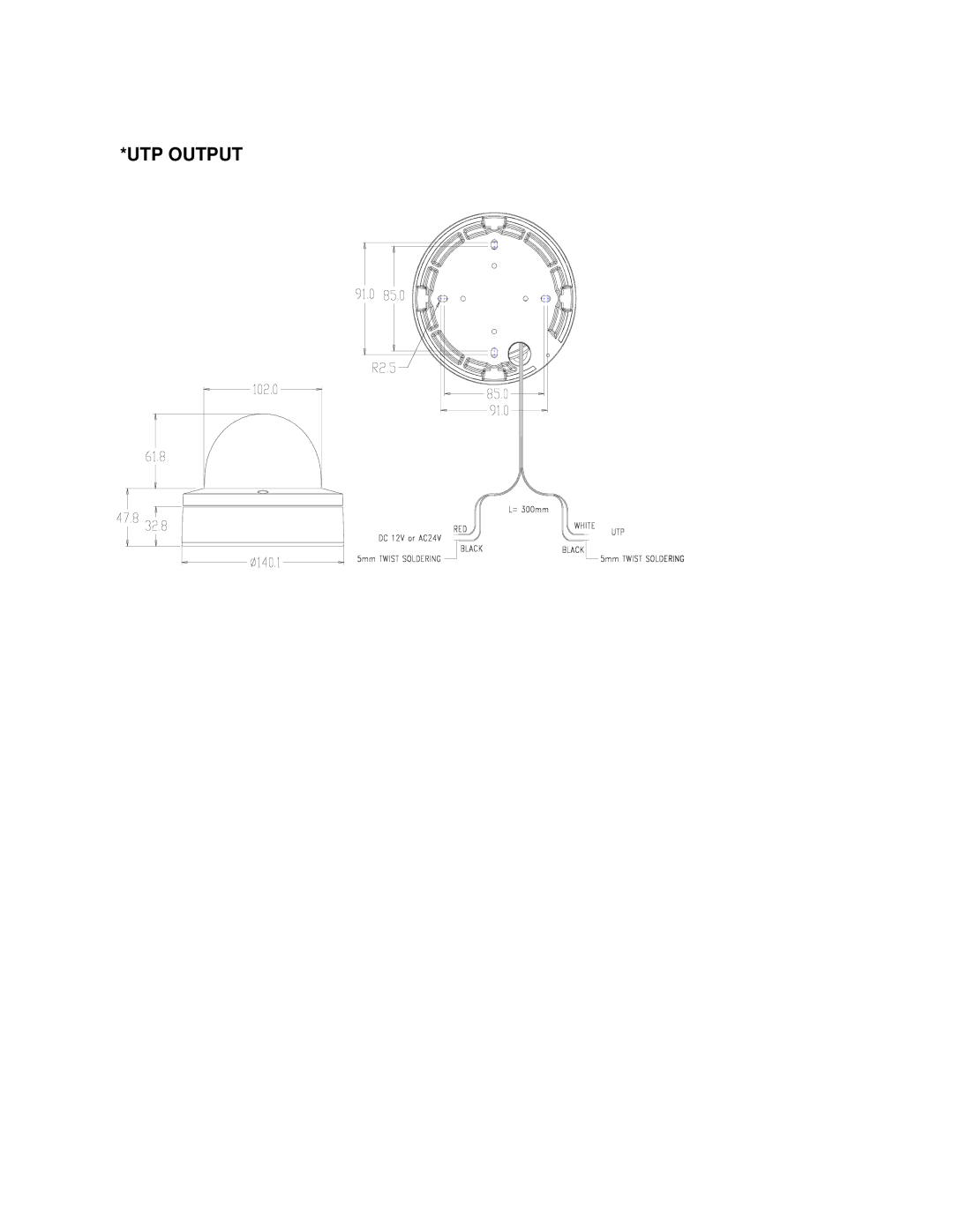 Bosch Appliances WZ45N instruction manual UTP Output 