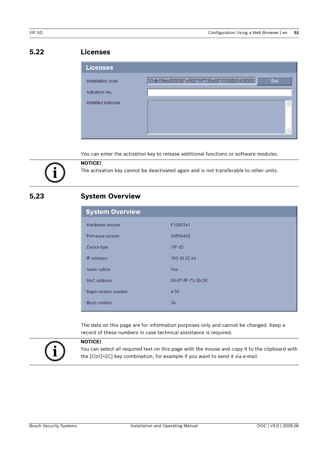 Bosch Appliances VIP, XD manual Licenses, System Overview 