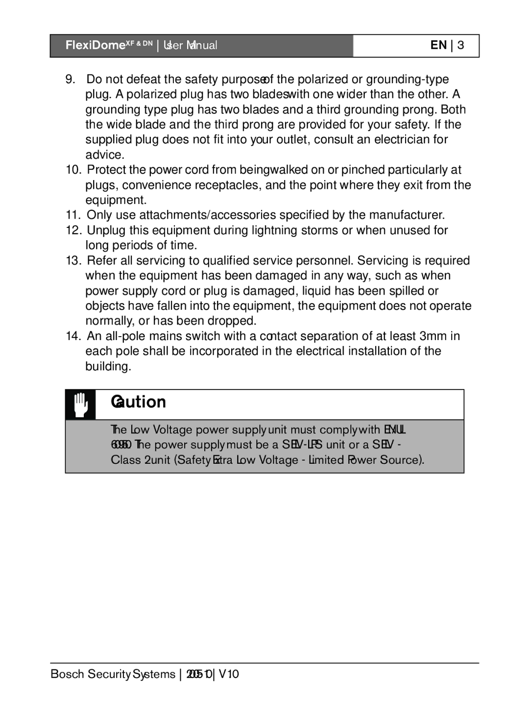 Bosch Appliances XF, DN installation instructions Bosch Security Systems 2005-10 