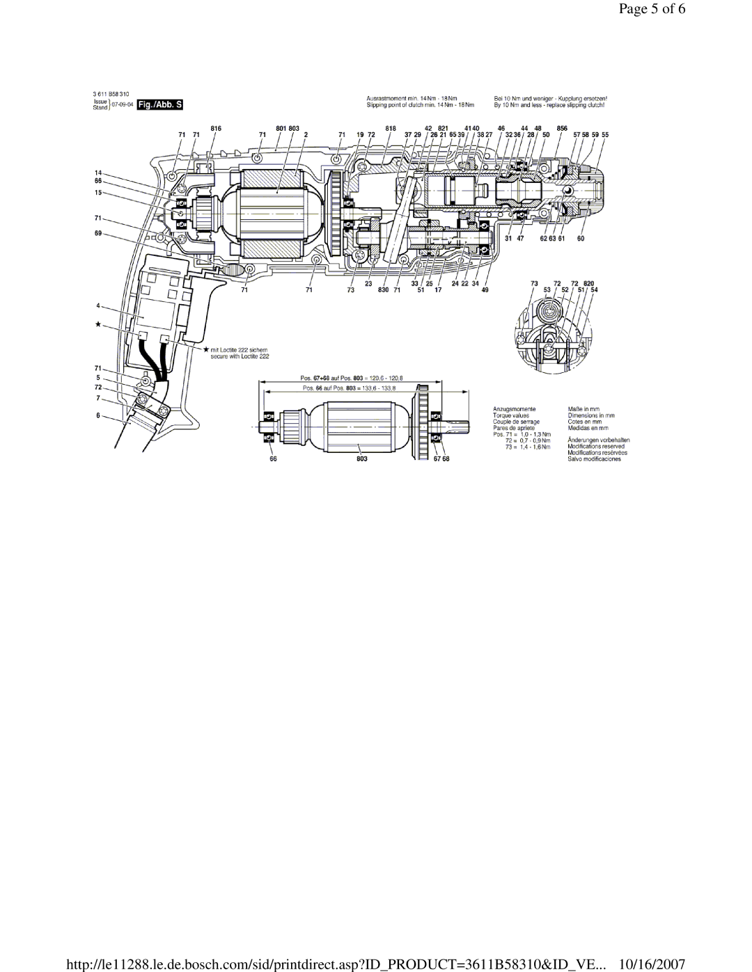 Bosch Power Tools 11258VSR manual 