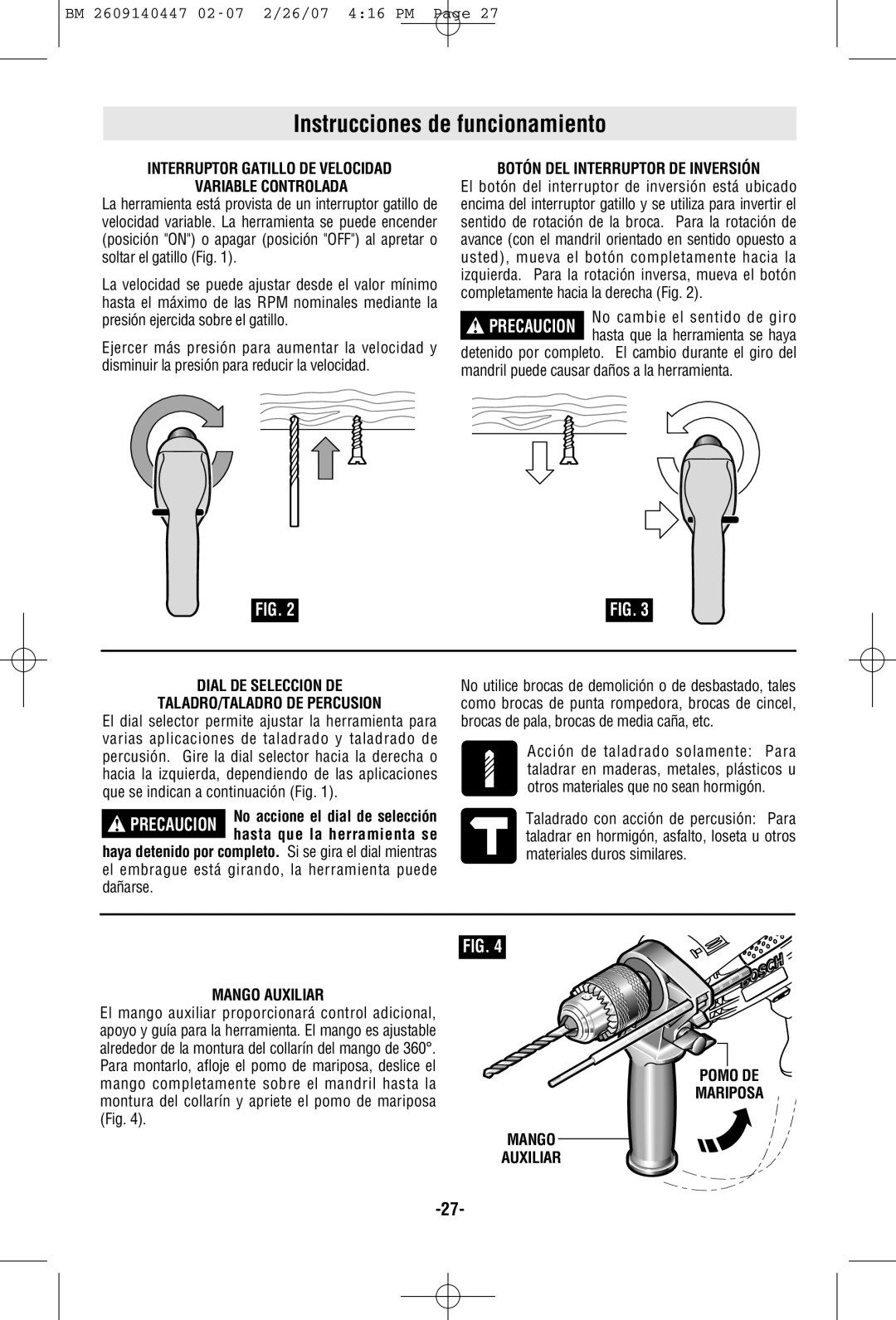 Bosch Power Tools 1191VSRK manual Instrucciones de funcionamiento 