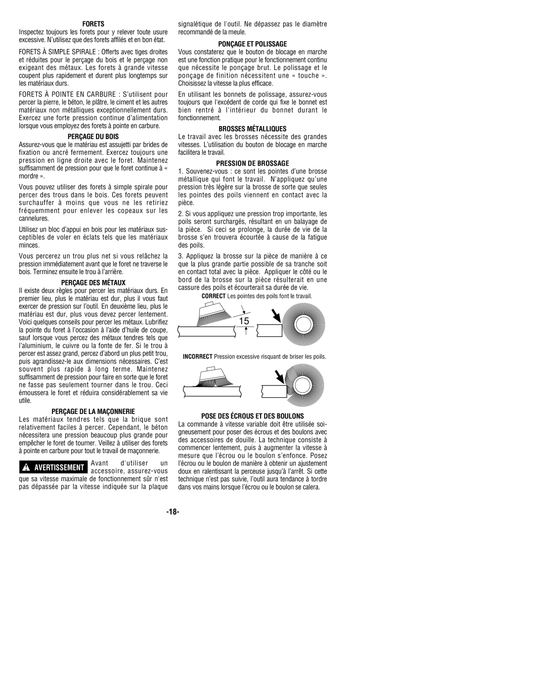 Bosch Power Tools 1199VSR Forets, Perçage DU Bois, Perçage DES Métaux, Perçage DE LA Maçonnerie, Ponçage ET Polissage 