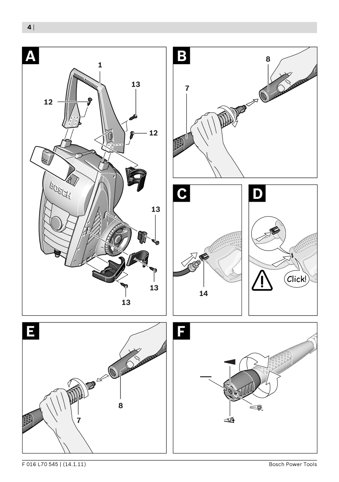 Bosch Power Tools 125 manual 016 L70 545 Bosch Power Tools 