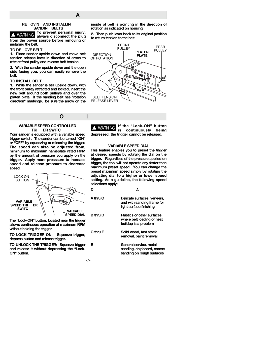 Bosch Power Tools 1274DVS manual Assembly, Operating Instructions 