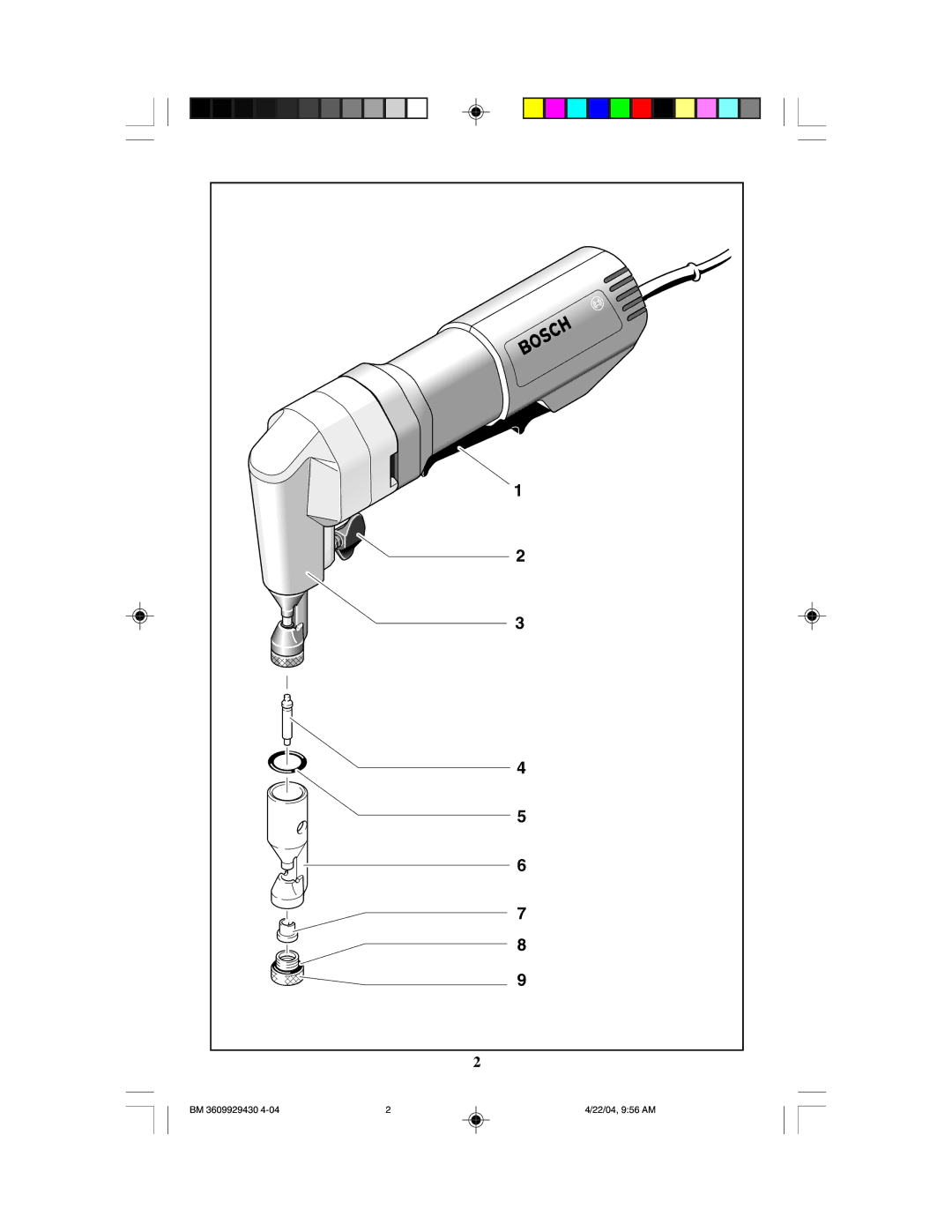 Bosch Power Tools 1529B manual BM 3609929430 22/04, 956 AM 