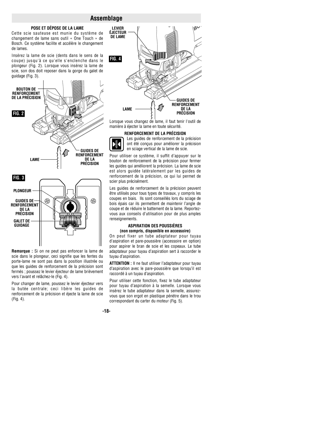 Bosch Power Tools 1591EVS Assemblage, Pose ET Dépose DE LA Lame, Renforcement DE LA Précision, Aspiration DES Poussières 