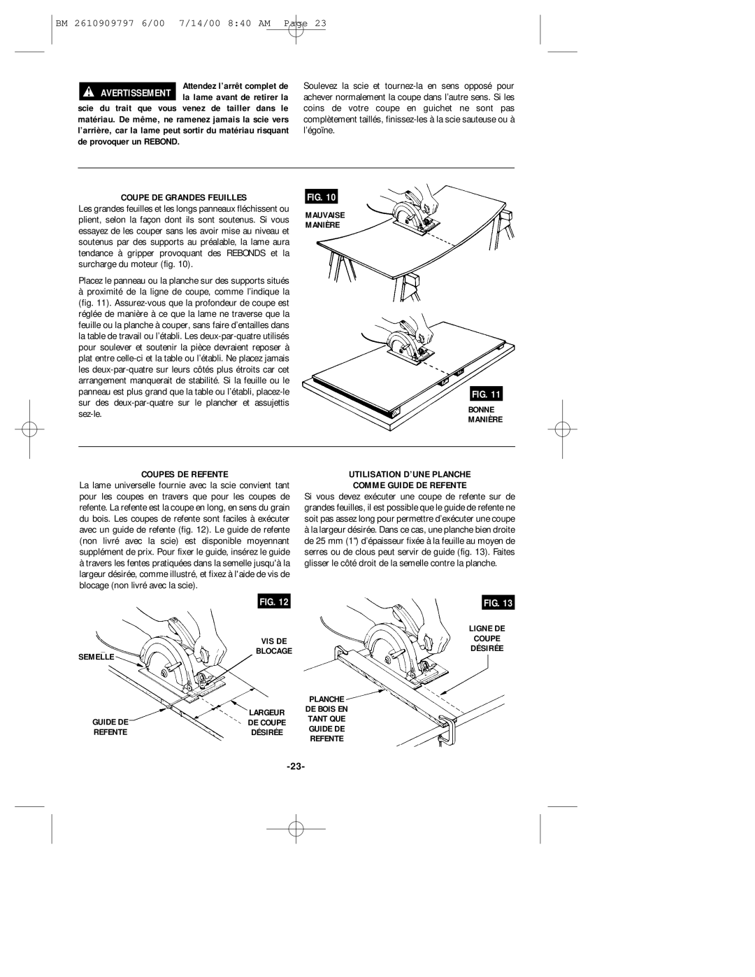 Bosch Power Tools 1657 Coupe DE Grandes Feuilles, Coupes DE Refente, Utilisation D’UNE Planche Comme Guide DE Refente 