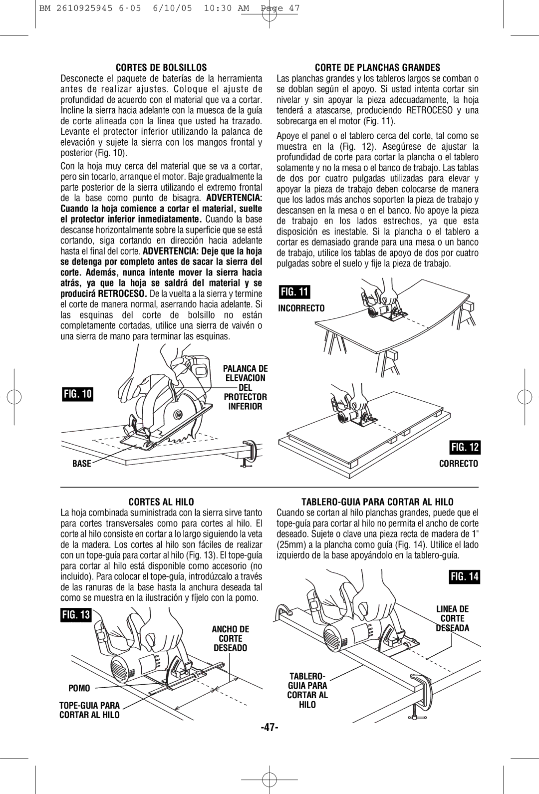 Bosch Power Tools 1659 Cortes DE Bolsillos, Corte DE Planchas Grandes, Cortes AL Hilo, TABLERO-GUIA Para Cortar AL Hilo 