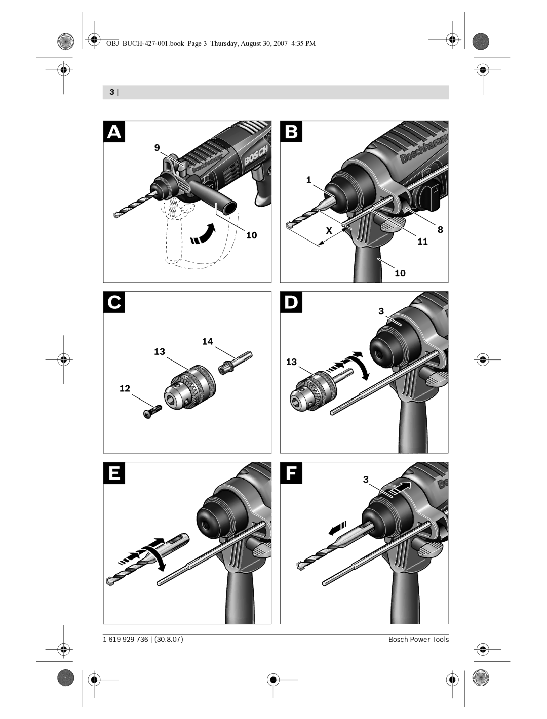 Bosch Power Tools 18/02/E manual OBJBUCH-427-001.book Page 3 Thursday, August 30, 2007 435 PM 