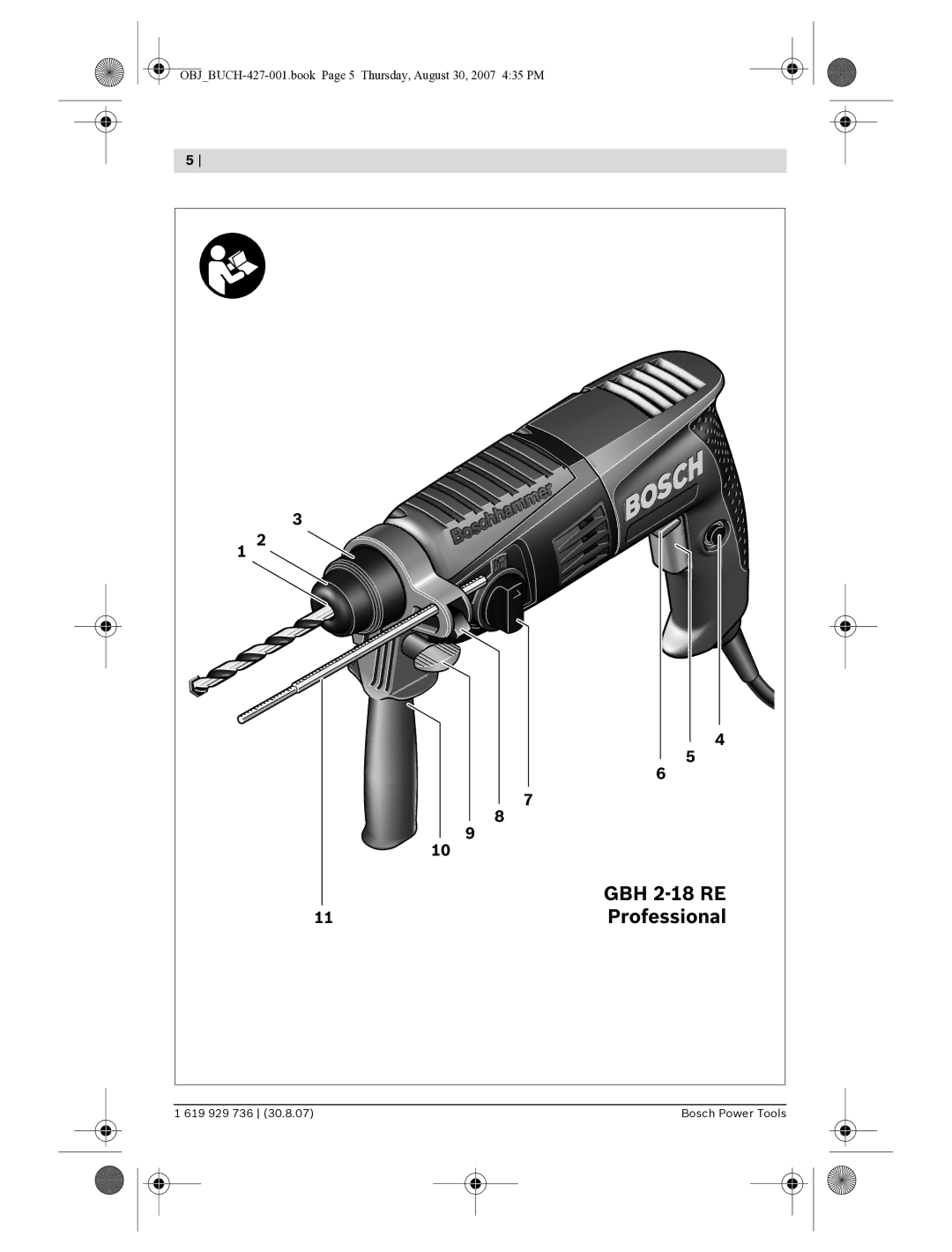 Bosch Power Tools 18/02/E manual GBH 2-18 RE 