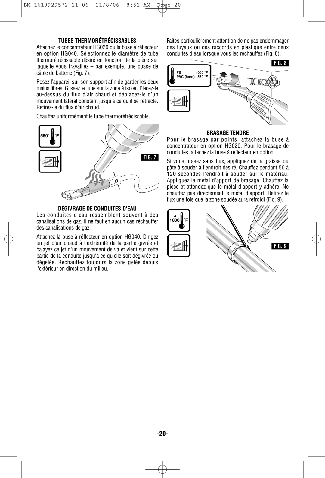 Bosch Power Tools 1944LCD manual Tubes Thermorétrécissables, Dégivrage DE Conduites Deau, Brasage Tendre 