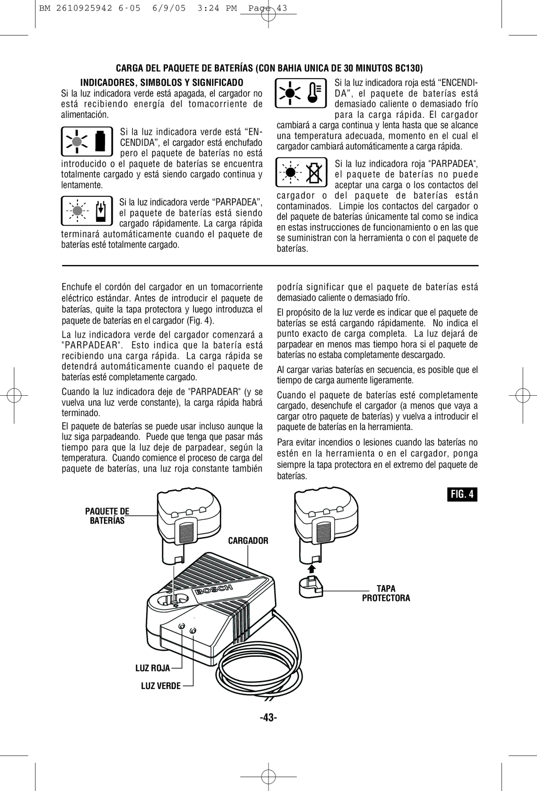 Bosch Power Tools 33618, 33614 manual Si la luz indicadora verde Parpadea 