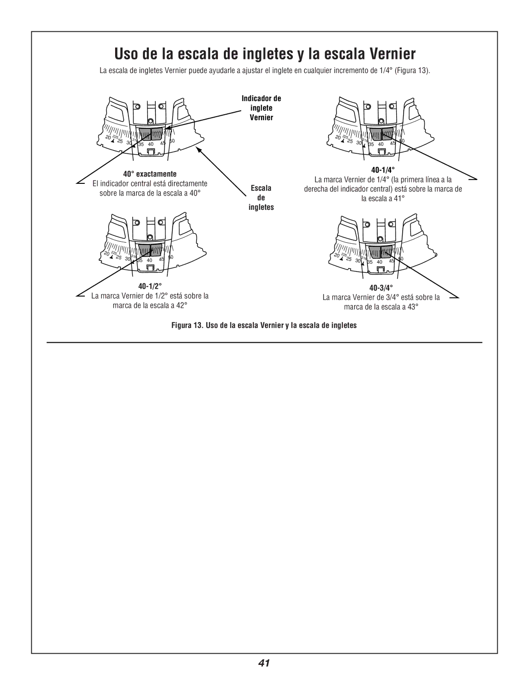 Bosch Power Tools 3912 manual Indicador de, Ingletes 