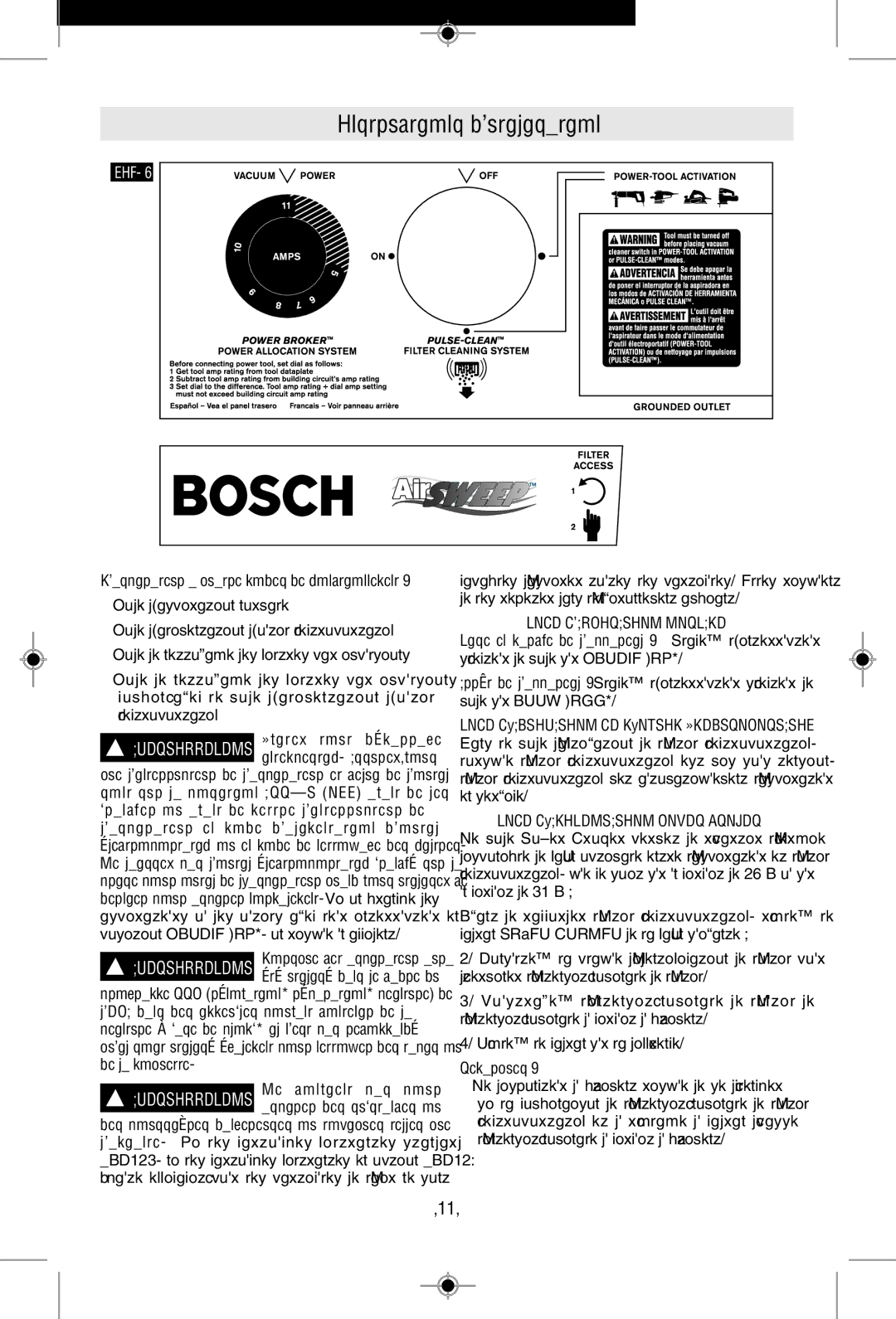 Bosch Power Tools 3931A-PB manual Instructions d’utilisation, Mode D’ASPIRATION Normale, Mode Dalimentation Power Broker 