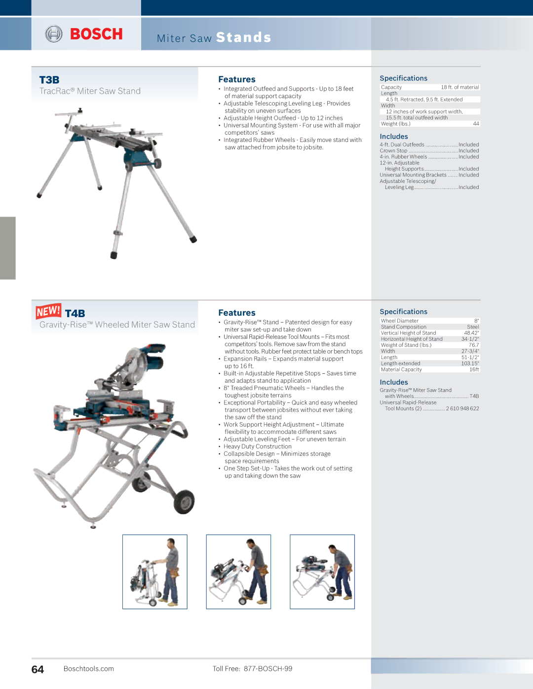 Bosch Power Tools 4100DG-09 manual T4B 