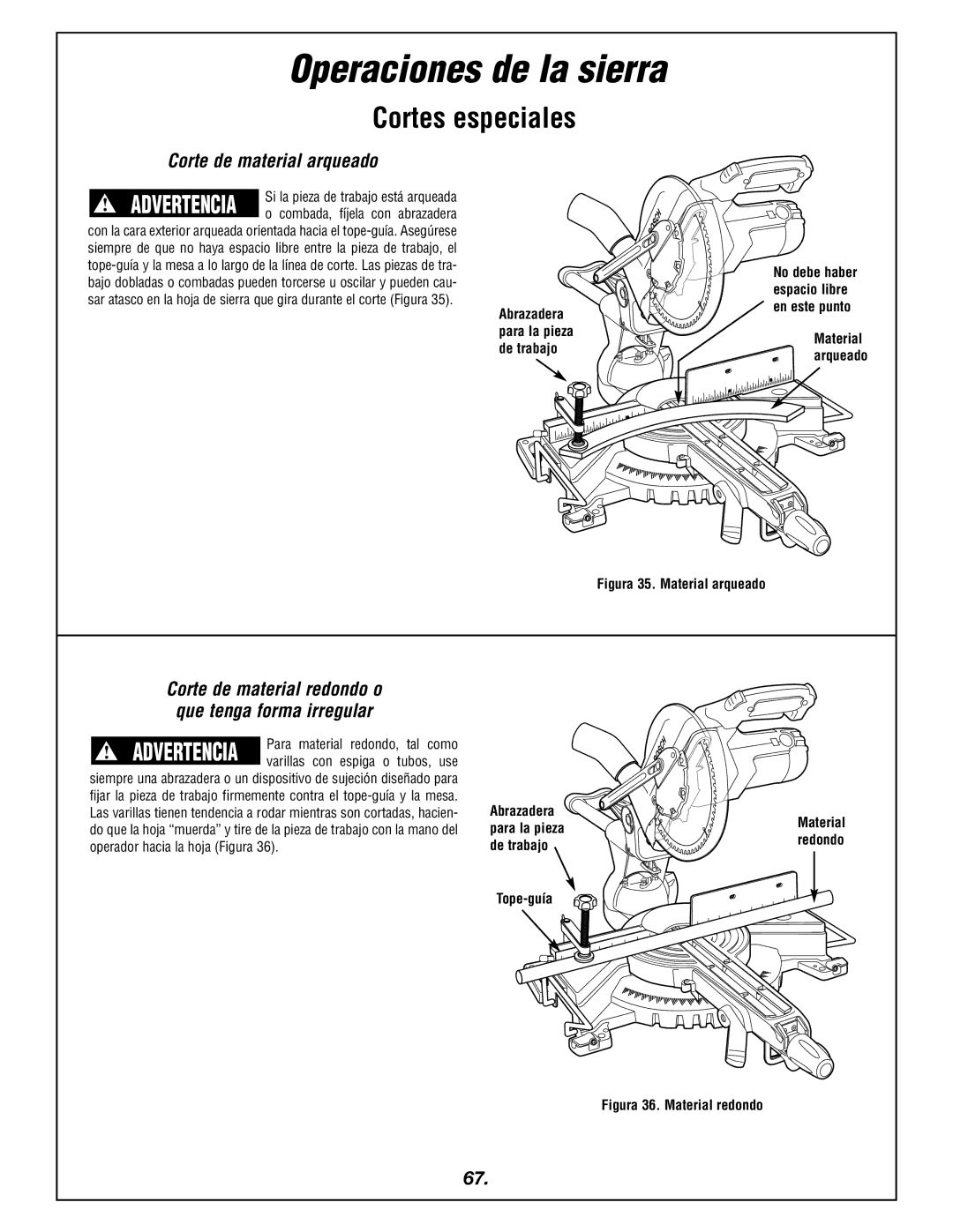 Bosch Power Tools 4405 manual Cortes especiales, Corte de material arqueado 