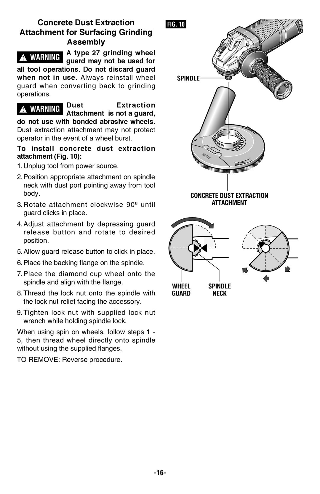 Bosch Power Tools AG50-11VSPD, AG50-10TG, AG50-125PD, AG60-125PD, AG40-11PD, AG40-85PD-2P manual 