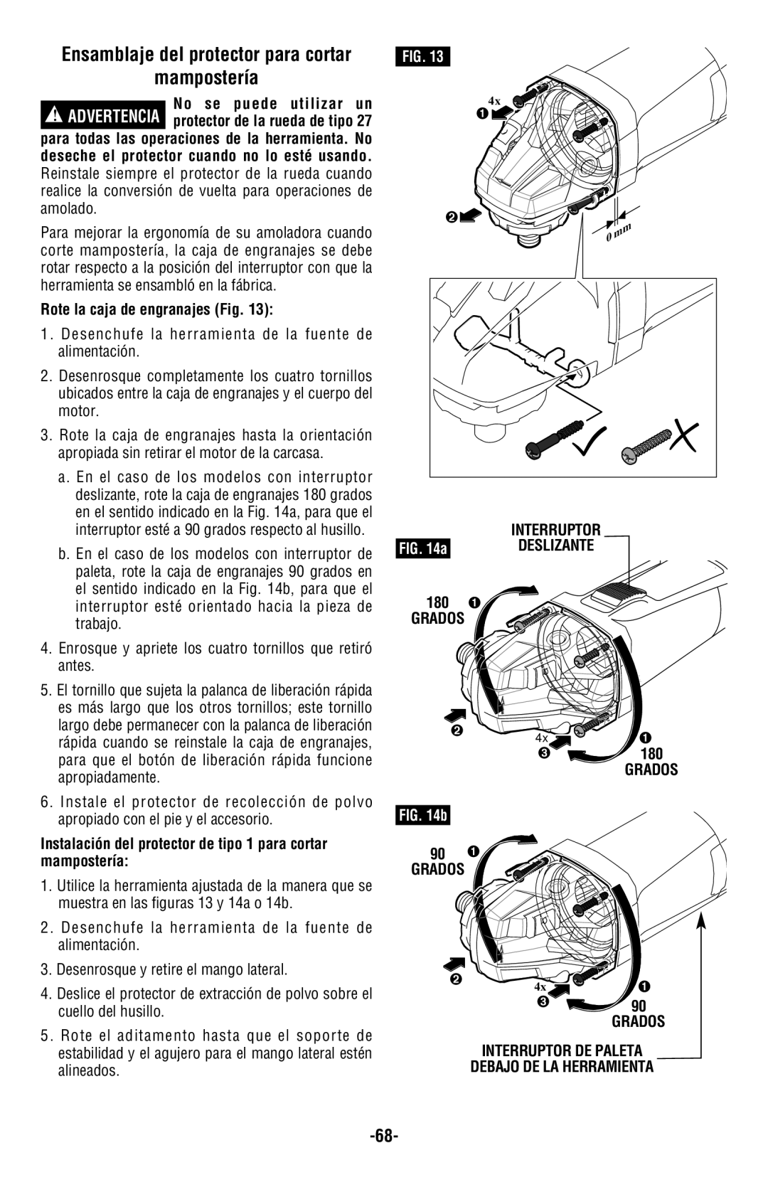 Bosch Power Tools AG50-11VSPD Mampostería, Grados Interruptor Deslizante, Interruptor DE Paleta Debajo DE LA Herramienta 