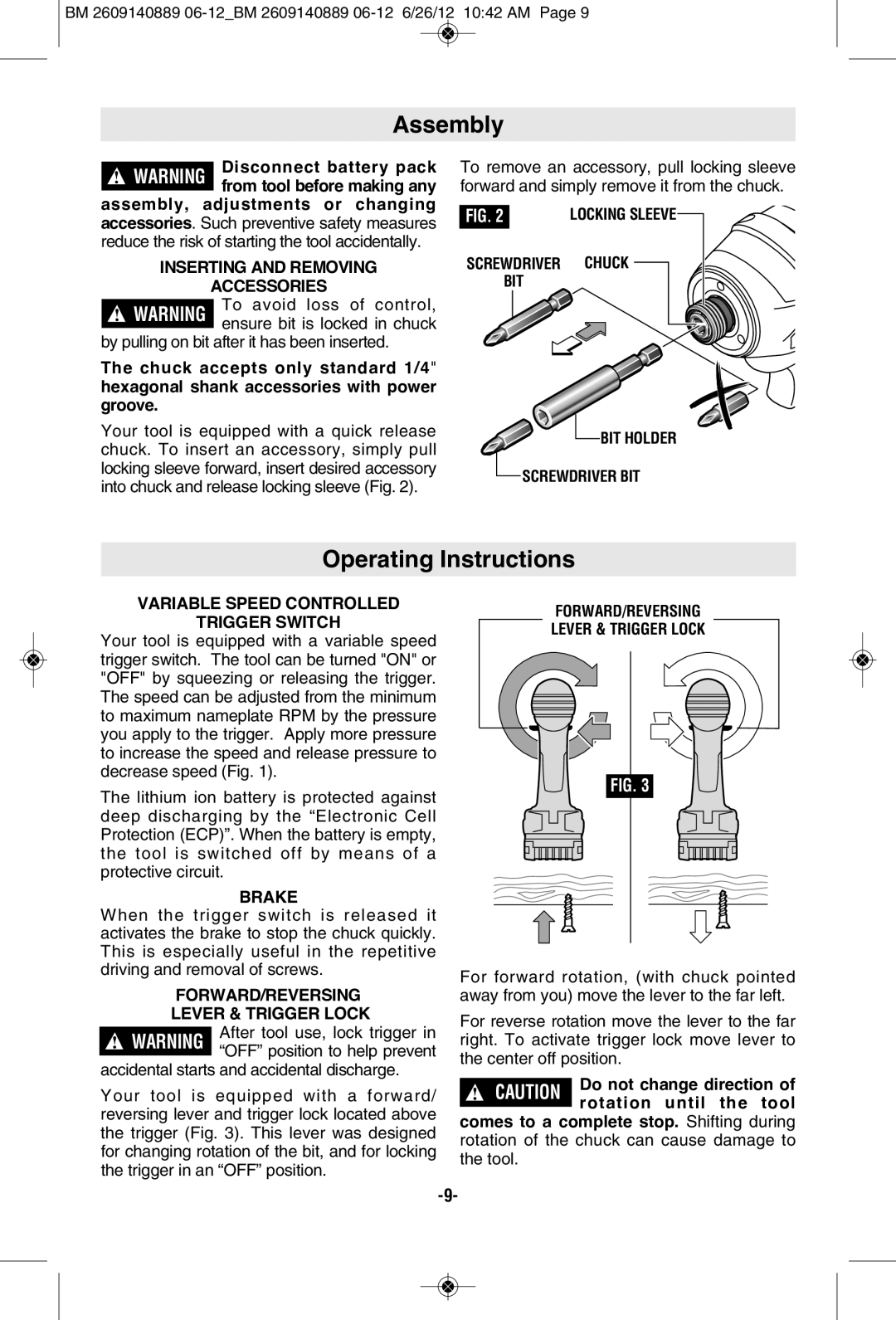 Bosch Power Tools CLPK243-181, CLPK25-180, CLPK241-181, CLPK234-181, CLPK244-181, CLPK245-181 Assembly, Operating Instructions 