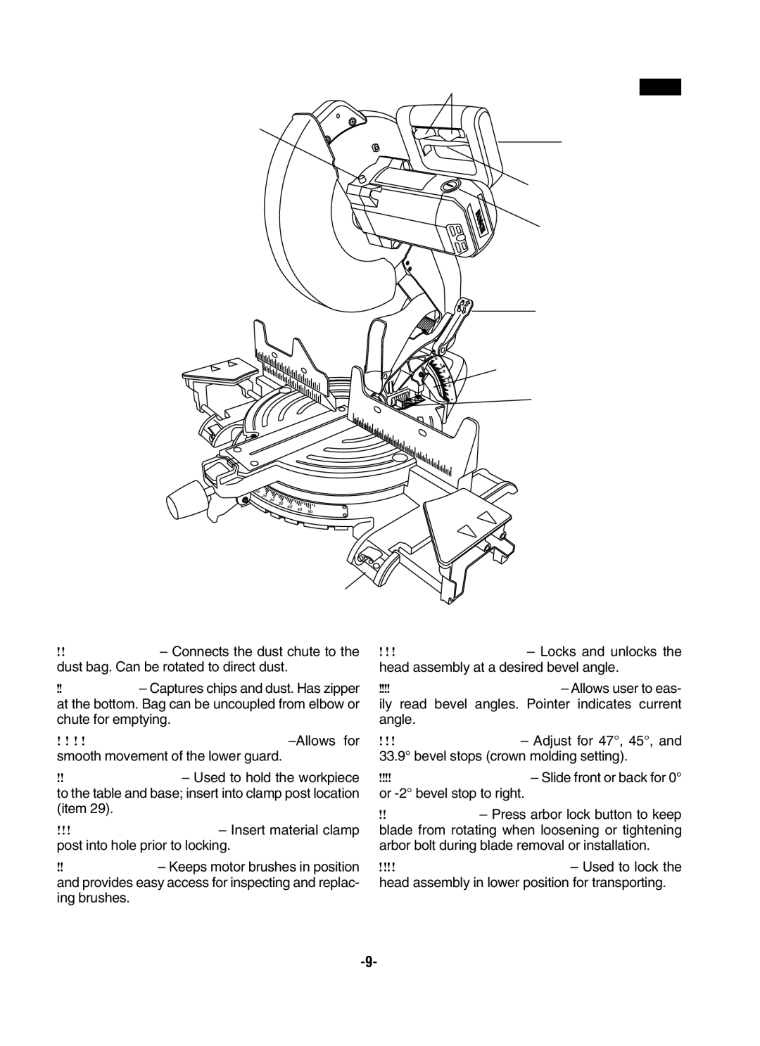 Bosch Power Tools CM12 manual 