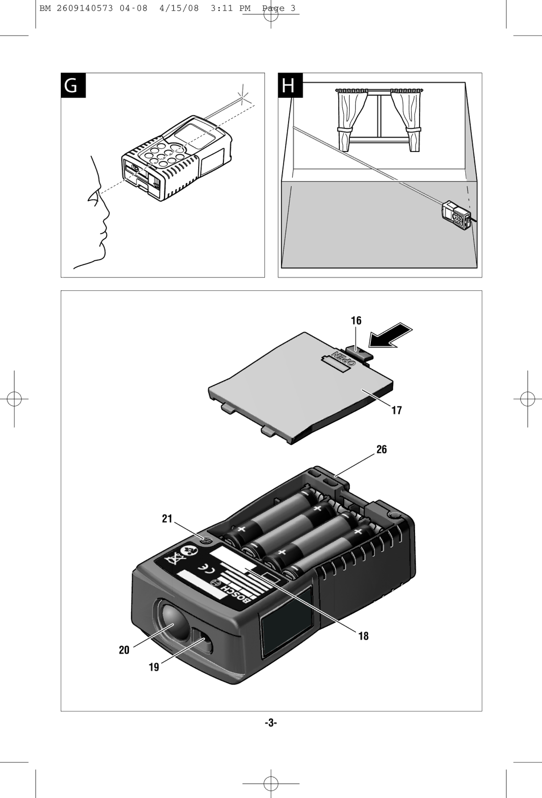 Bosch Power Tools DLR165 manual 15/08 311 PM 