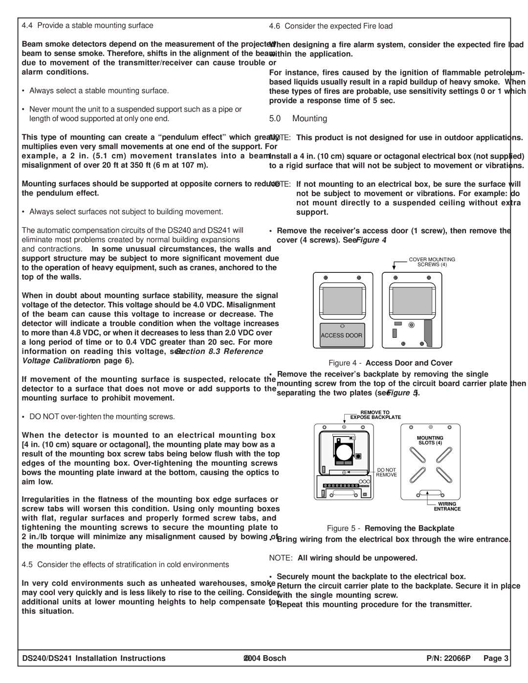 Bosch Power Tools DS240, DS241 specifications Mounting, Do not over-tighten the mounting screws 