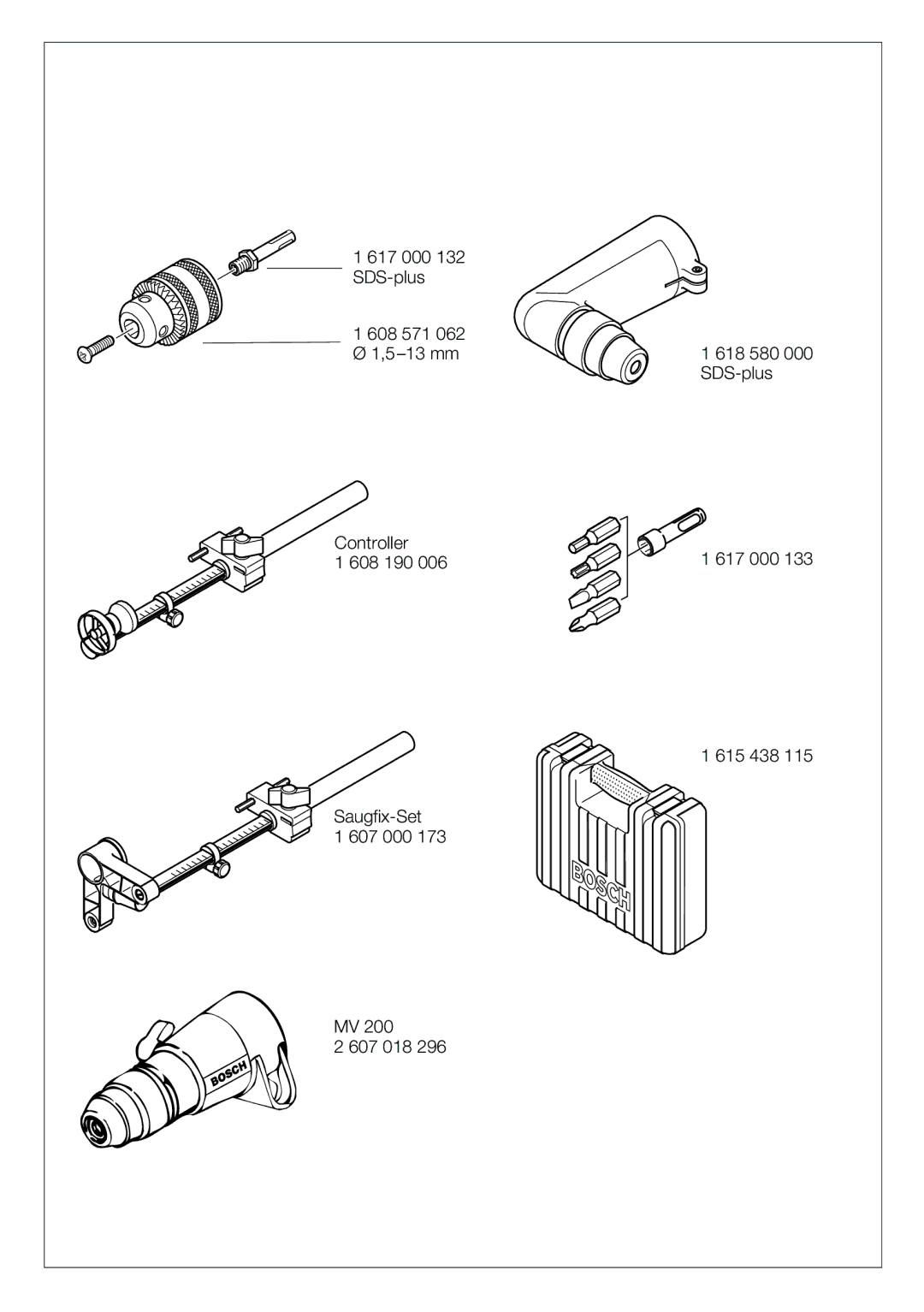 Bosch Power Tools GBH 2-22 E, GBH 2-22 S, GBH 2-22 RE operating instructions 617 000 SDS-plus 608 571 