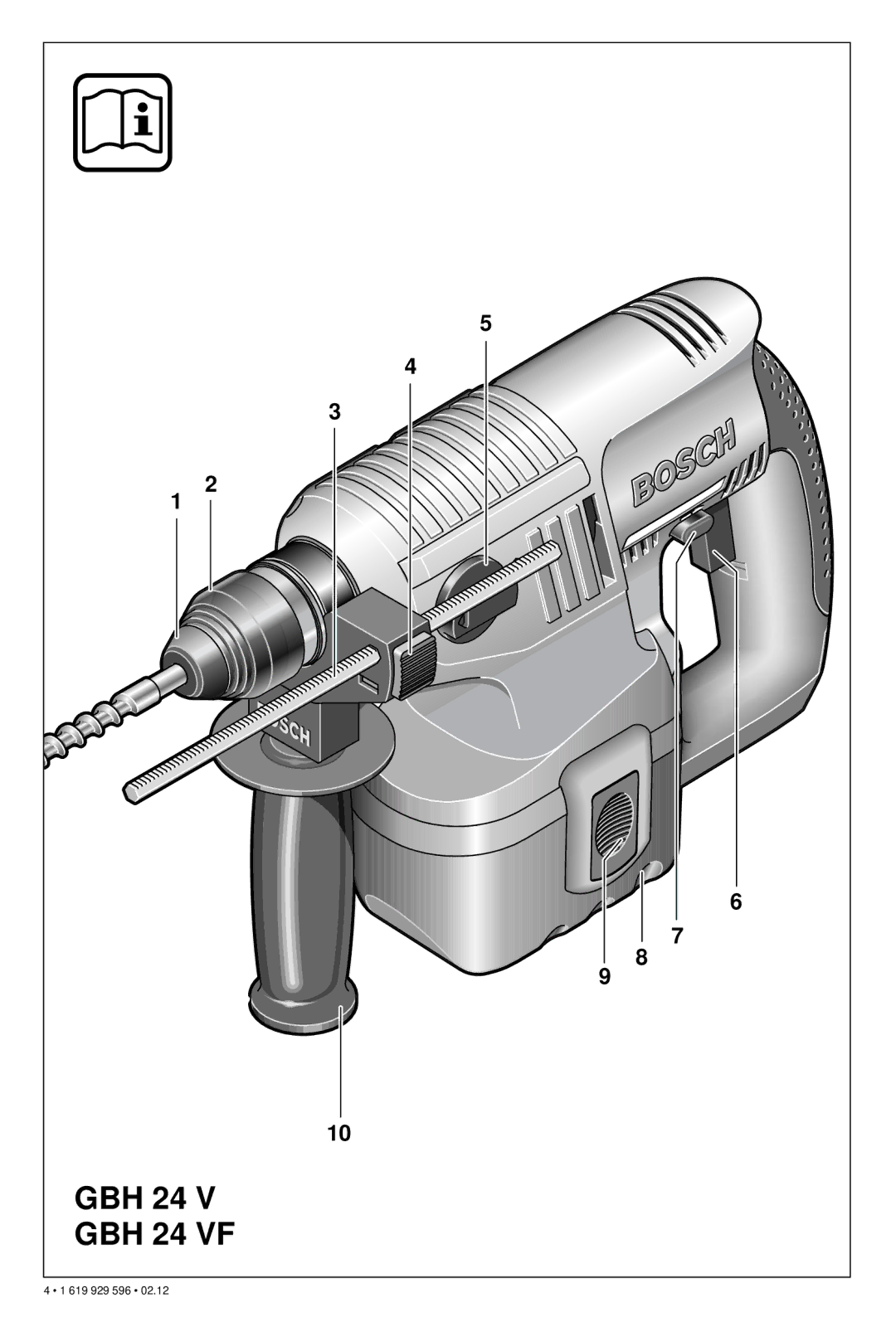 Bosch Power Tools operating instructions GBH 24 VF 