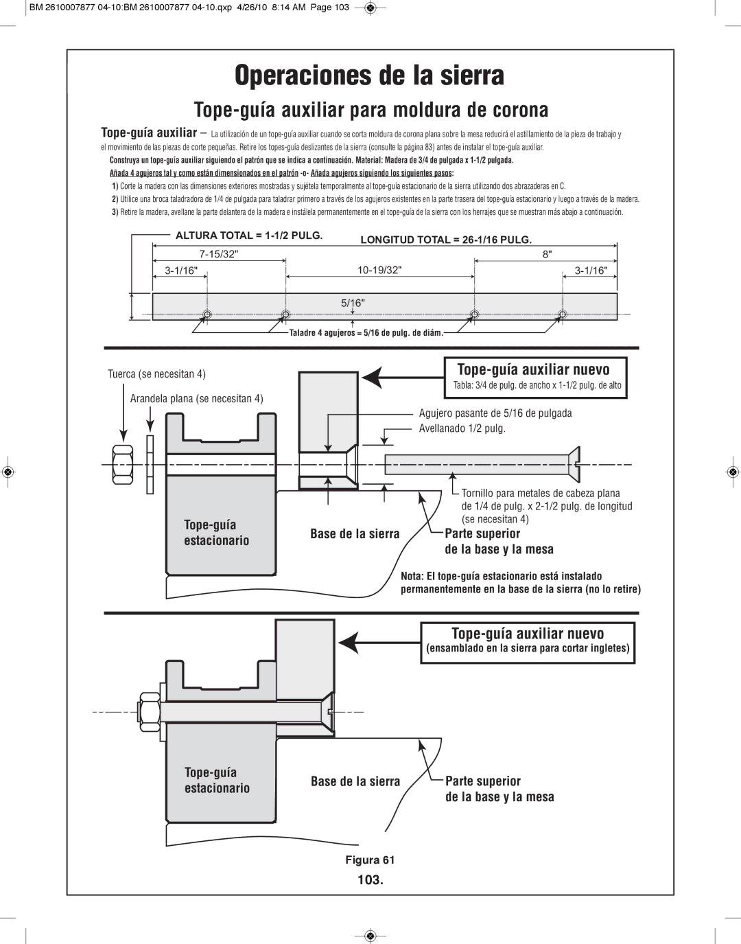 Bosch Power Tools GCM12SD manual 103 