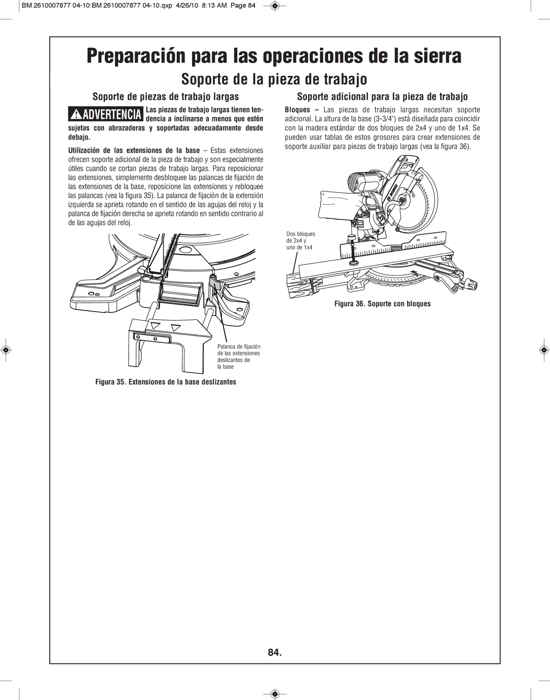 Bosch Power Tools GCM12SD manual Soporte de piezas de trabajo largas, Soporte adicional para la pieza de trabajo 