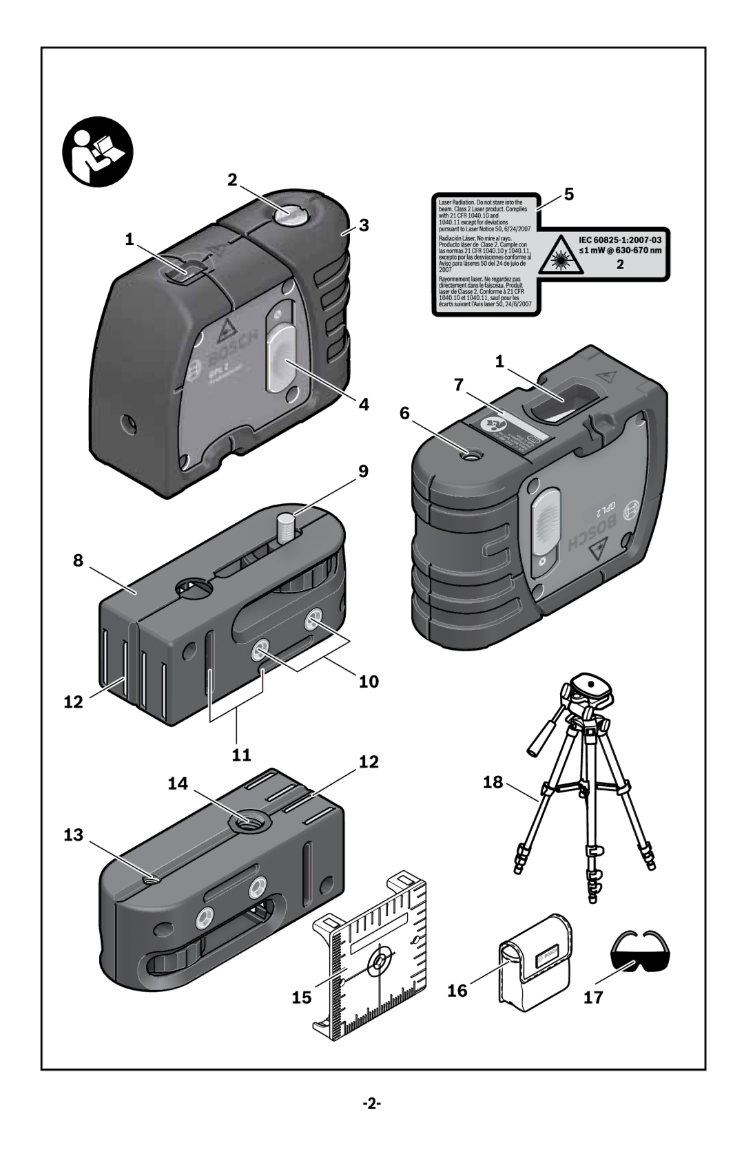 Bosch Power Tools GPL2 manual Gpl 