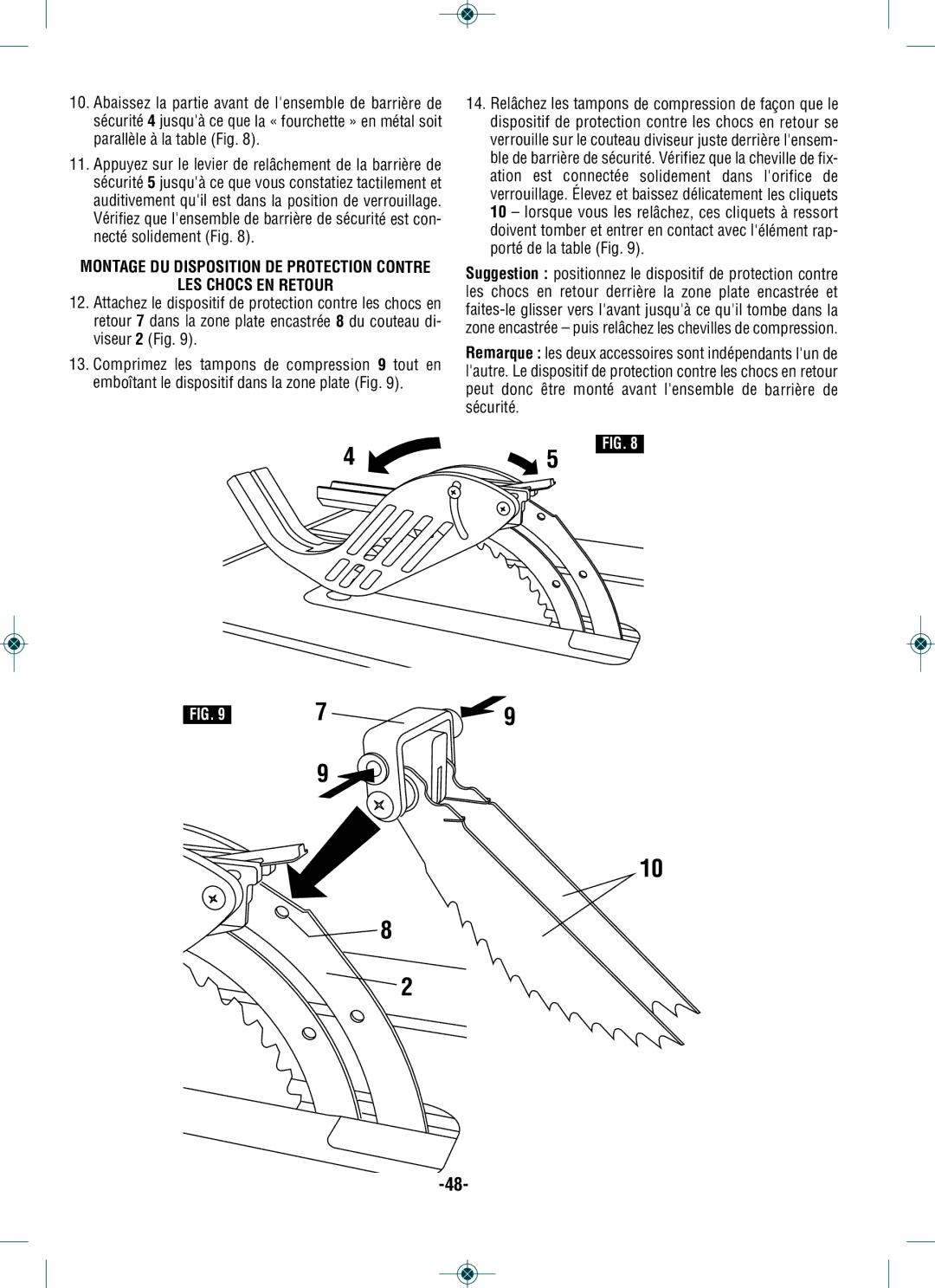 Bosch Power Tools GTS1031 manual BM 2610014415 01-11 FBM 2610012089 12-10 F 1/10/11 715 AM 