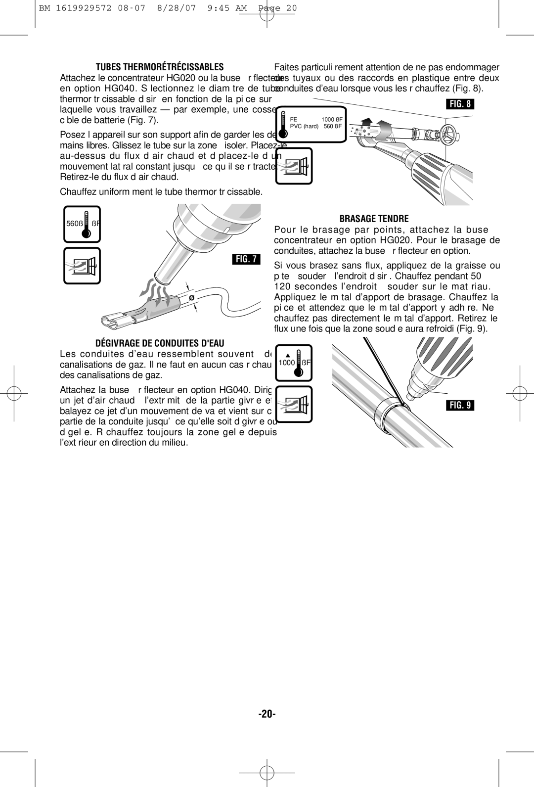 Bosch Power Tools LCD manual Tubes Thermorétrécissables, Dégivrage DE Conduites Deau, Brasage Tendre 