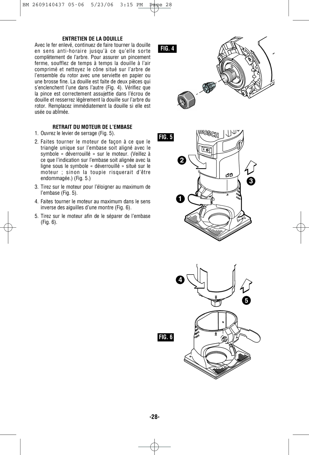 Bosch Power Tools PR20EVSK, PR20EVSNK, PR10E manual Entretien DE LA Douille 