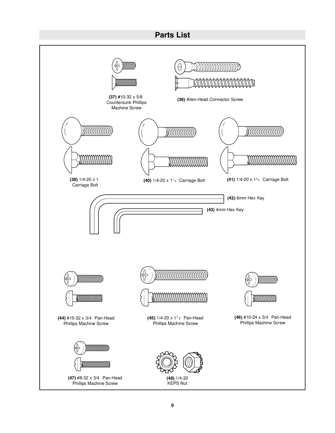 Bosch Power Tools RA1171 manual Allen-Head Connector Screw 