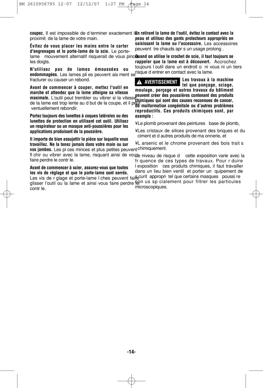 Bosch Power Tools RS35 manual Le plomb provenant des peintures à base de plomb 